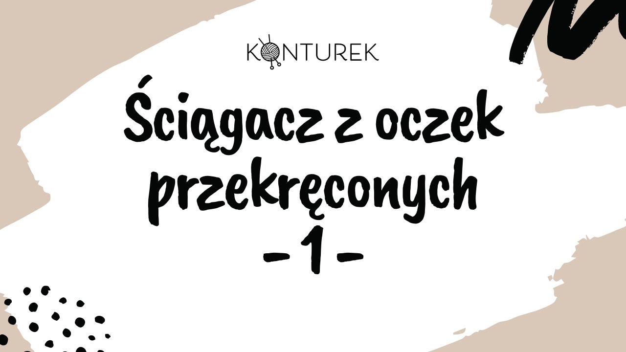 Ściągacz z oczek przekręconych - twisted rib stitch