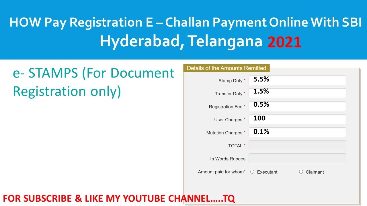 Как оплатить Echallan онлайн, регистрация платежных документов, IGRS #Telangana#Hyderabad, электр...