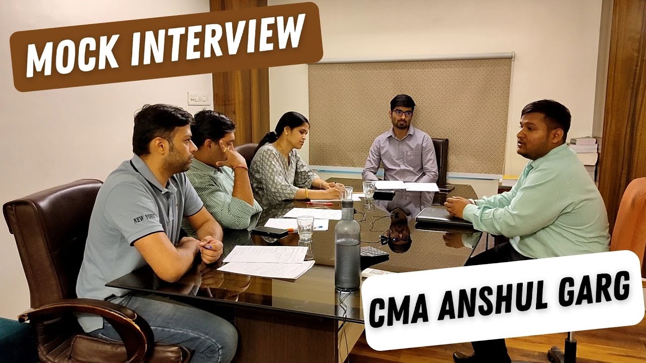 Mock Interview Of CMA Anshul Garg || Dhruv Coaching Classes Jaipur