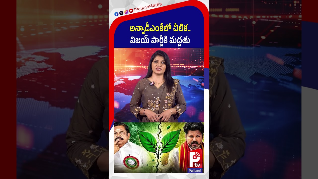 అన్నాడీఎంకేలో చీలిక.. విజయ్ పార్టీకి మద్దతు | AIADMK Internal Clash? Leaders Decide to Support Vijay