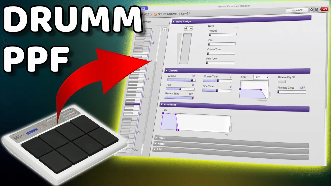 ASI HICE BATERIA SPD20 EN YAMAHA EXPANSION MANAGER (TUTORIAL Y TIPS)