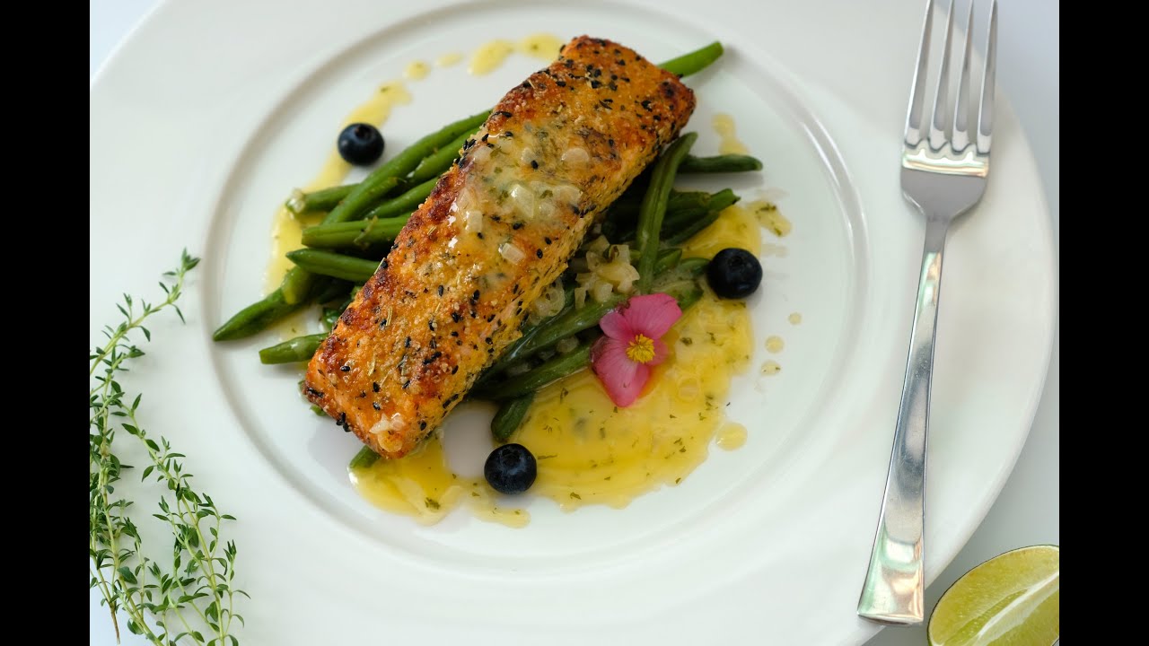 Somon cu fasole verde (Filetare peste mare) Salmon fish - FISH FILLETING TECHNIQUES (episod 8)
