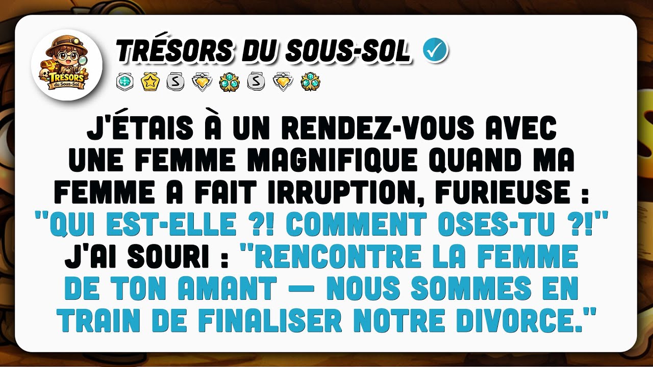 Furieuse, J'ai Fait Irruption Au Café. Mais La Panique M'a Saisie En La Reconnaissant.