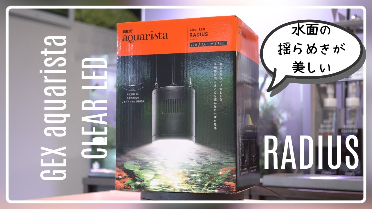 【商品紹介】GEX aquarista CLEAR LED RADIUS