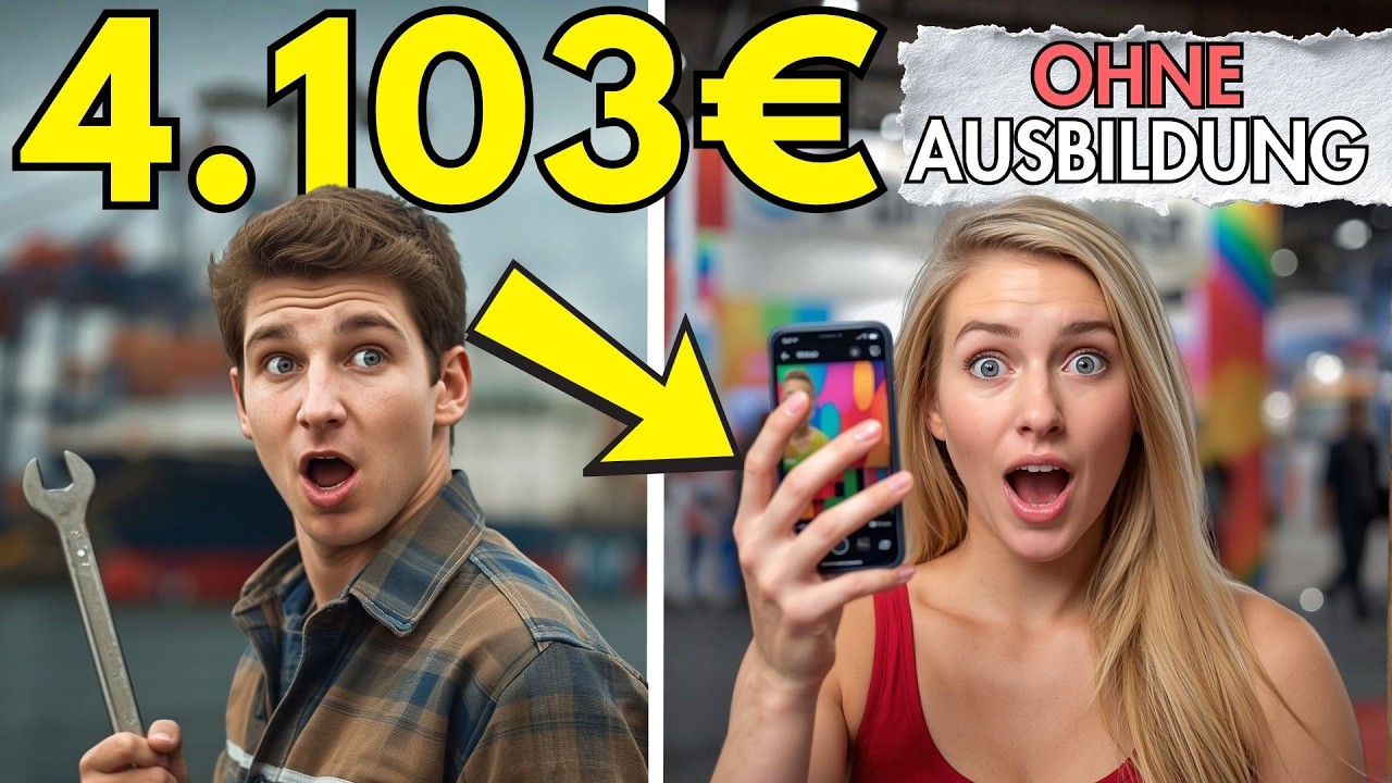 7 Jobs OHNE Ausbildung, mit hohem Gehalt 🤫 (4.103€)