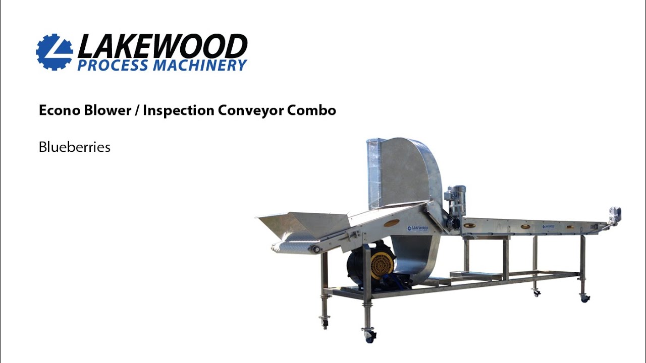 Lakewood's Econo Blower / Inspection Conveyor Combo
