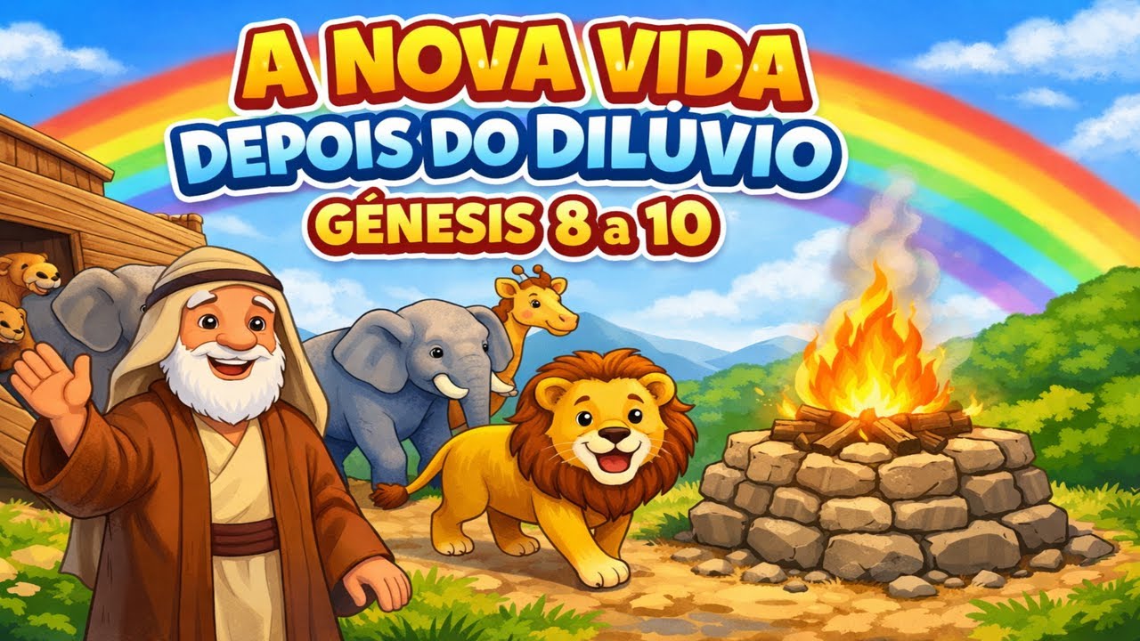 🌈🐾 O Que Aconteceu Depois da Arca? | A História de Gênesis 8 a 10
