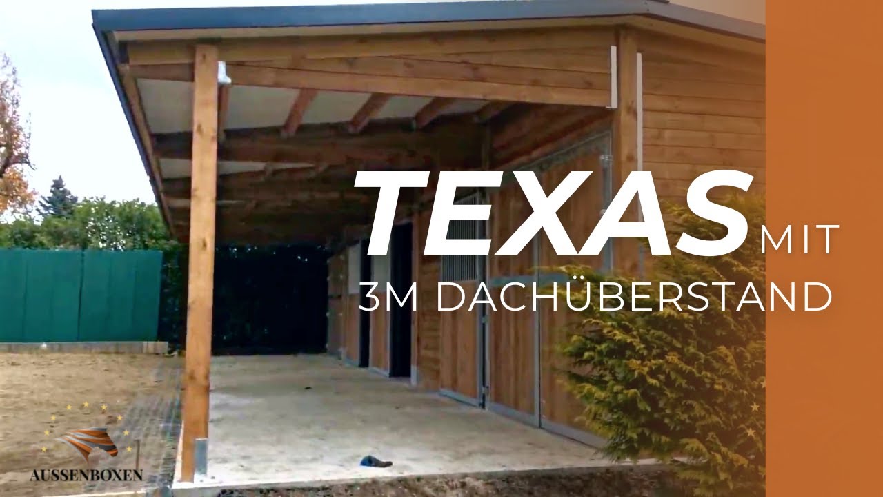 Stall das Modell TEXAS   3 Boxen + 2 Lager - Pferdestall