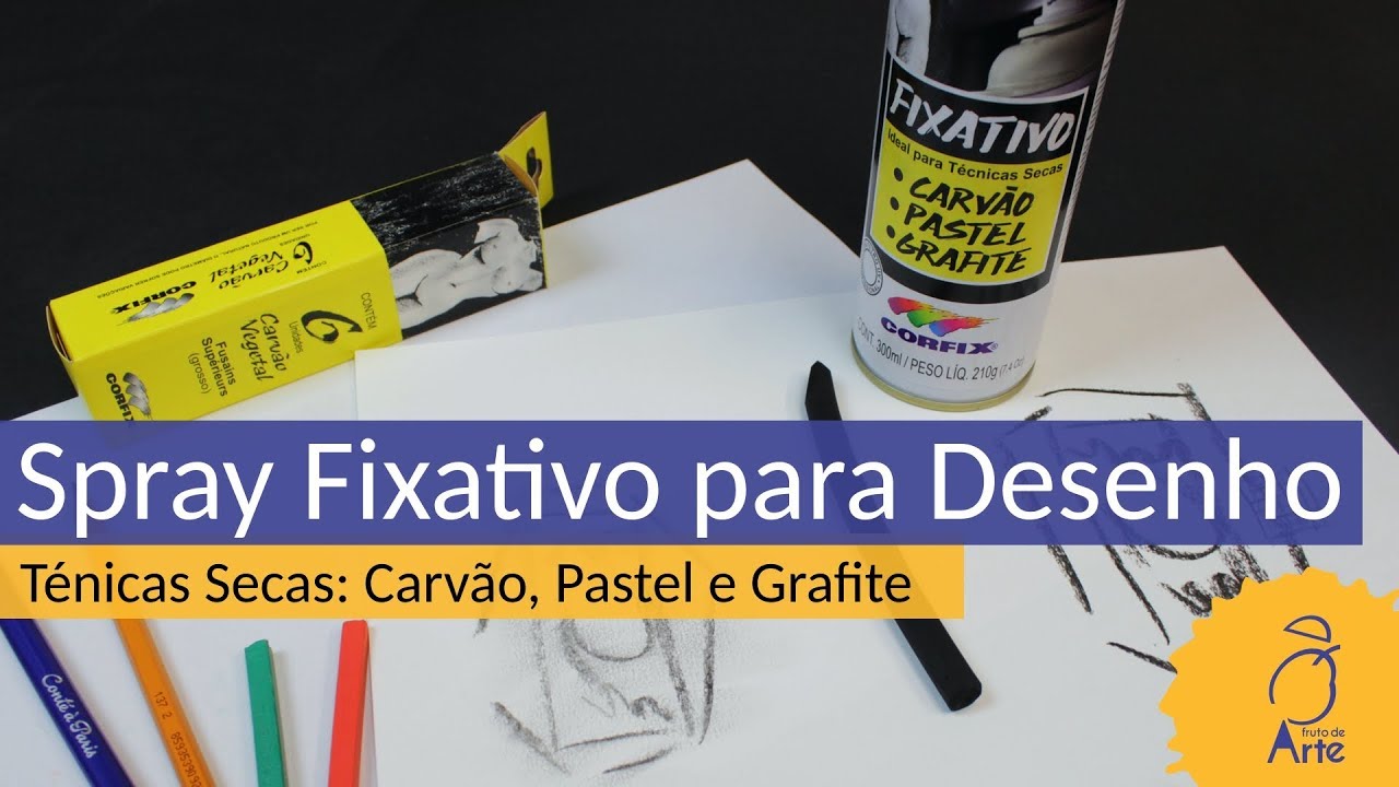 Spray Fixador para Desenho Grafite e Técnicas Secas