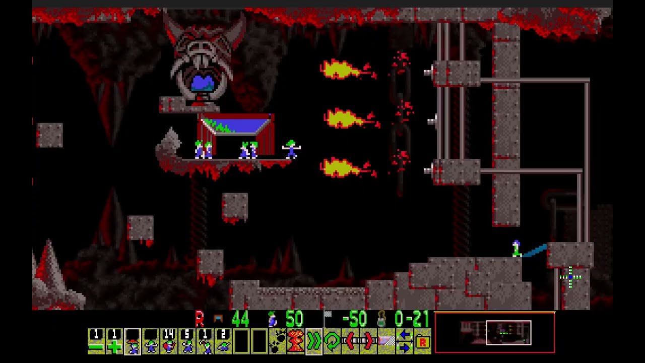 Lemmings Redux Old Formats NL (Lunatic 26) - Final impediment (gold talisman)
