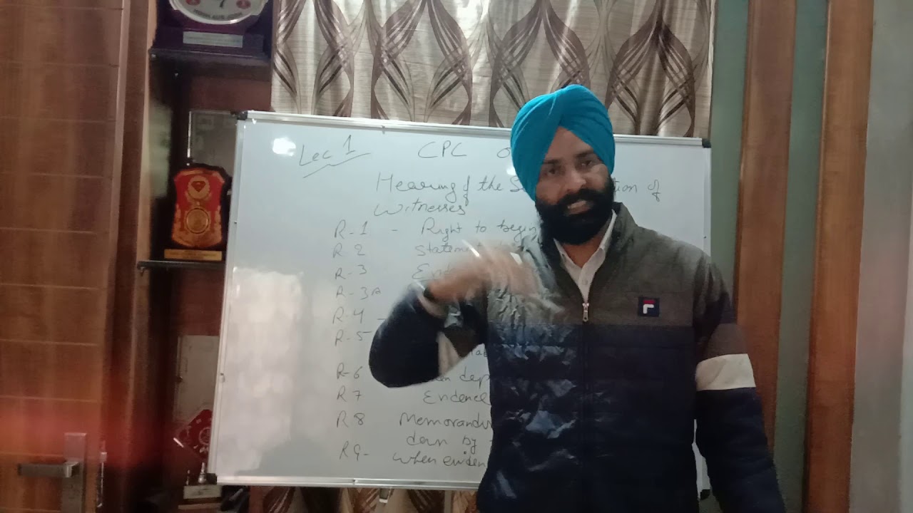CPC ORDER 18 ( RULE UPTO 9) LEC 1