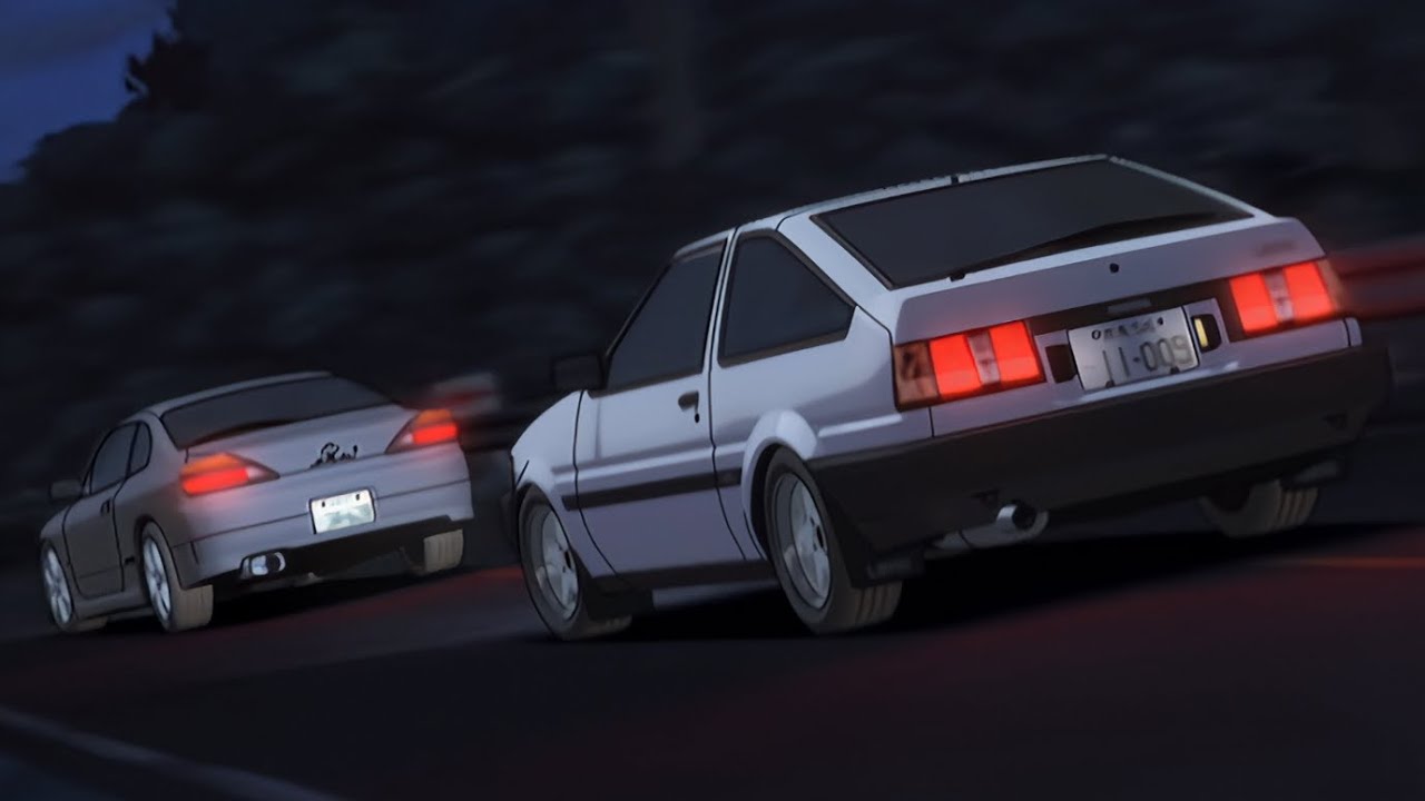 AE85/S13 vs. S15 - [Eurobeat Removed] - (Initial D Fourth Stage)