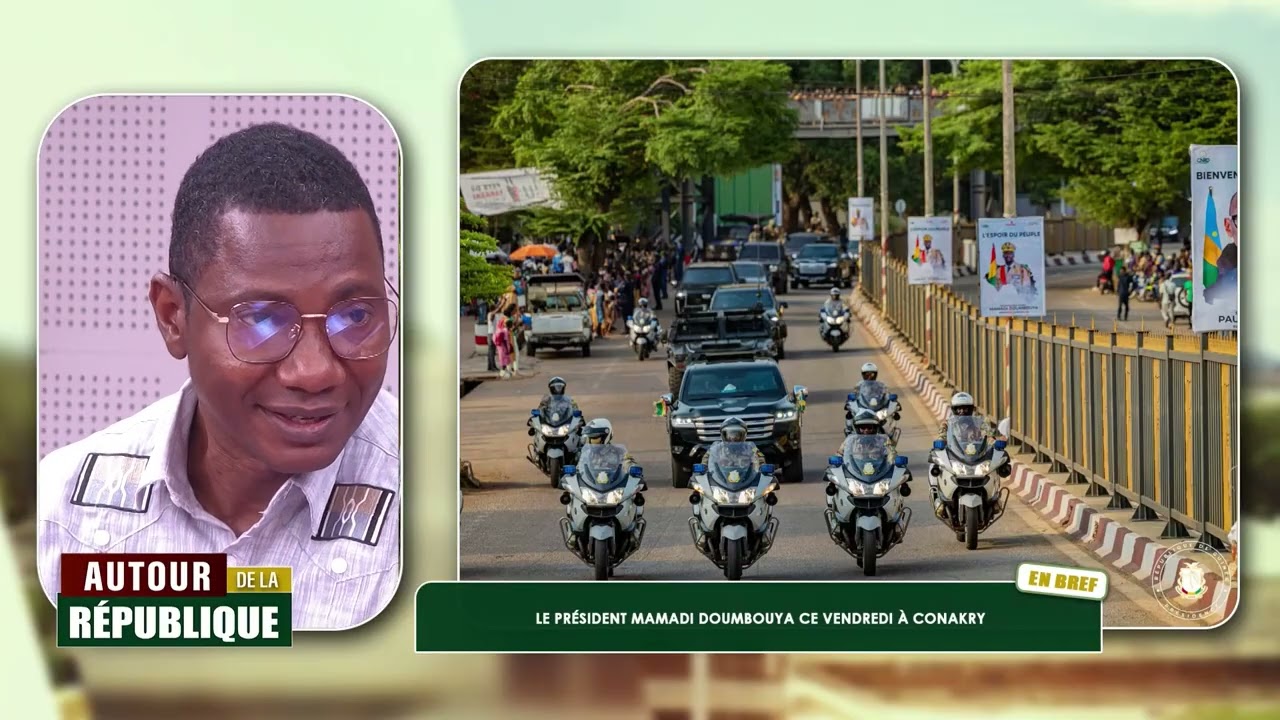 le Président Mamadi DOUMBOUYA ce vendredi à Conakry