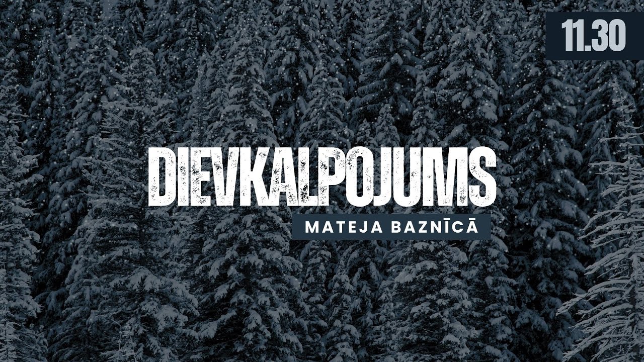 ES ESMU DZĪVĪBAS MAIZE | 11:30 | Tiešraide no Rīgas Mateja draudzes