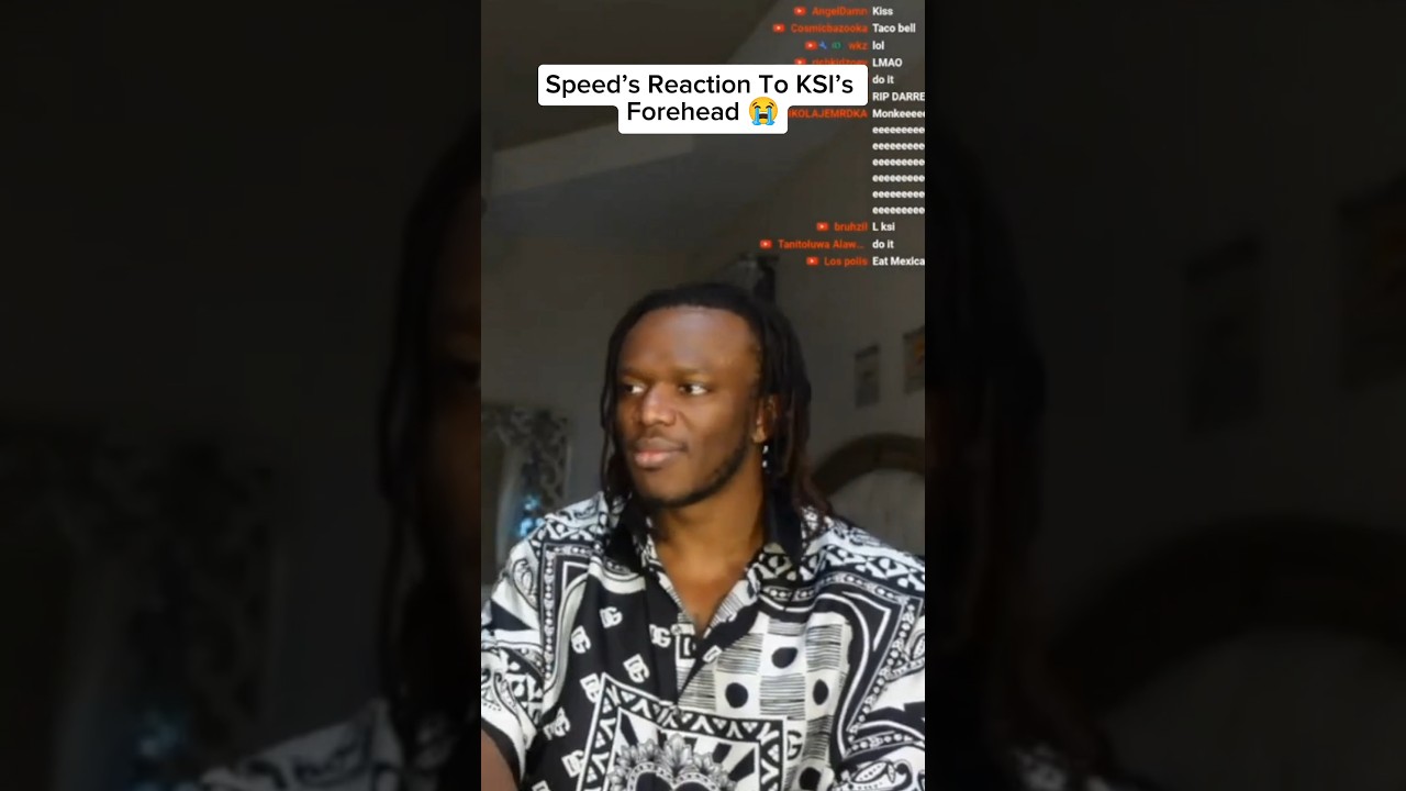 Speed&rsquo;s Reaction To KSI&rsquo;s Forehead 😭
