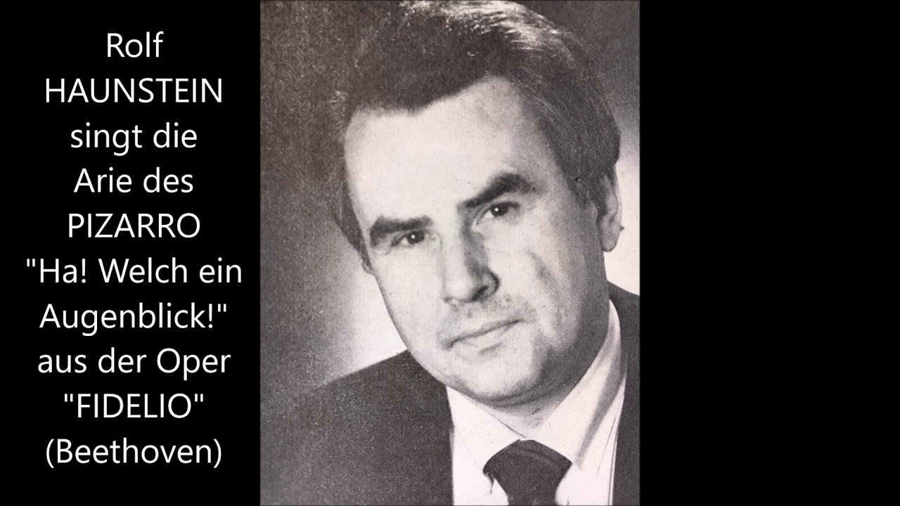 Rolf Haunstein singt die Arie des Pizarro (