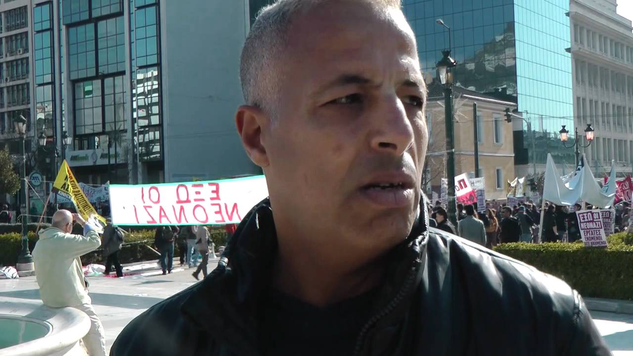Rushes from Greece -- Athens immigrant workers protest