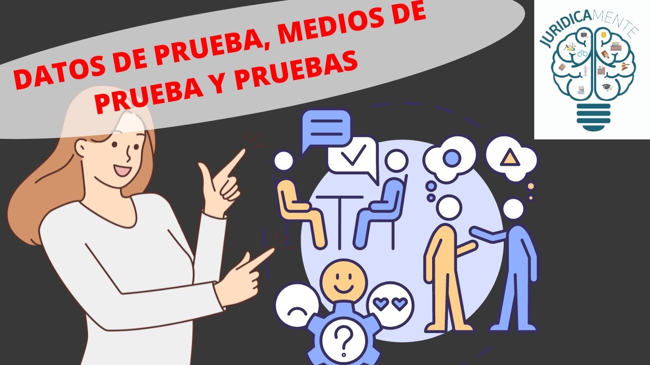 DATOS DE PRUEBA, MEDIOS DE PRUEBA Y PRUEBAS
