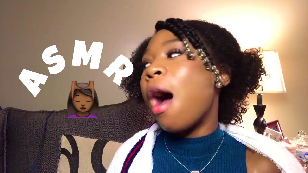 asmr~ hair brushing and hair styling *turn on subtitles*