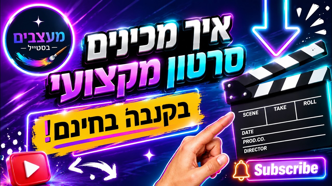 איך מכינים סרטון מקצועי בקנבה בחינם הדרכה פשוטה!