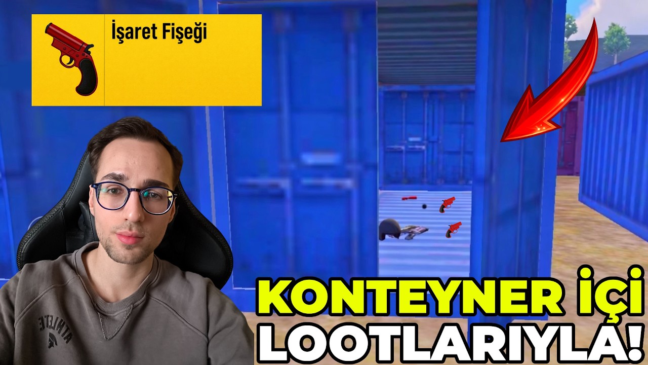 KONTEYNER İÇİ LOOTLARIYLA WIN ALMAK! (FİŞEK ÇIKTI) PUBG MOBILE