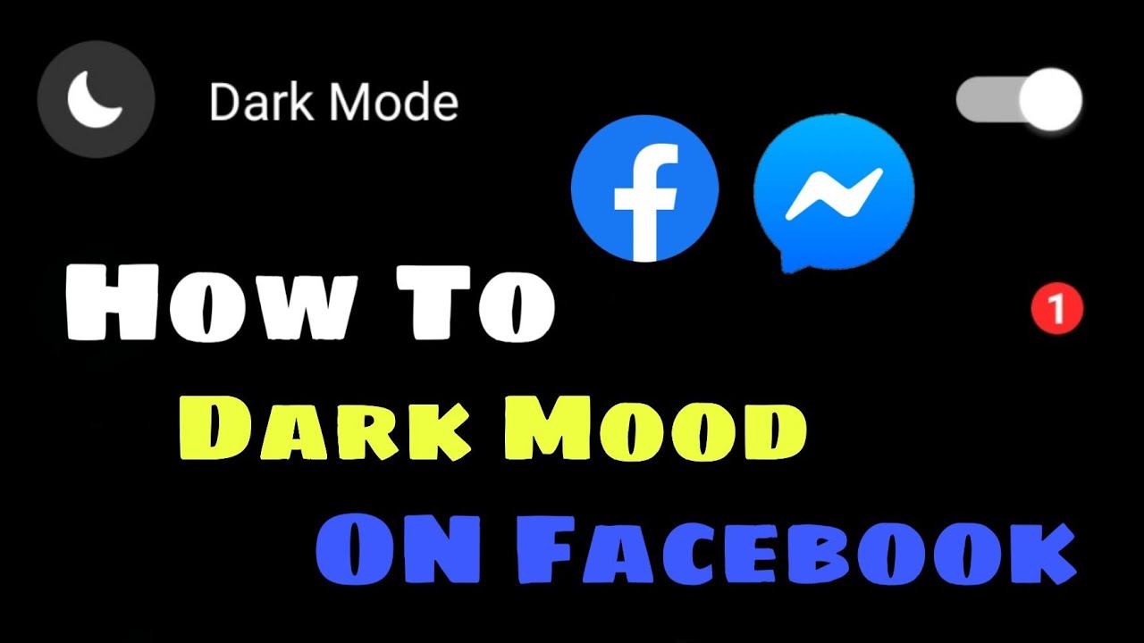 How to dark mood on messenger mobile | Dark mood On Facebook