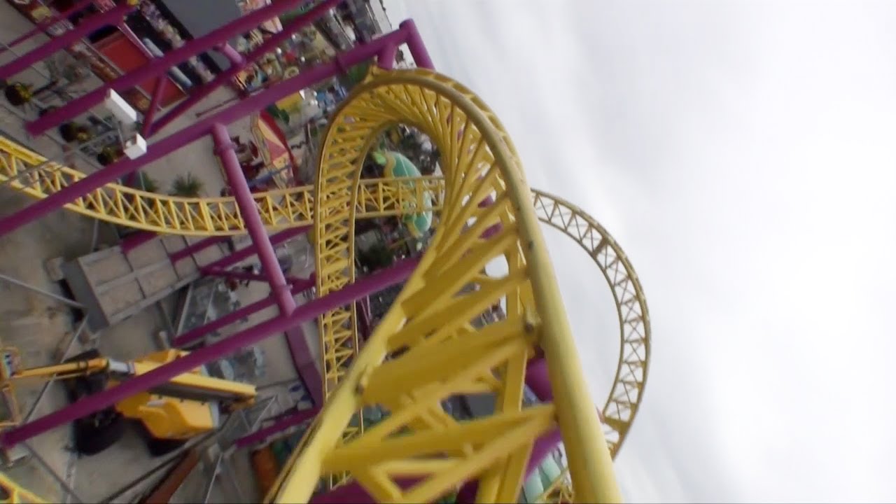 Rage Roller Coaster POV - Adventure Island - Southend Essex, UK England HD
