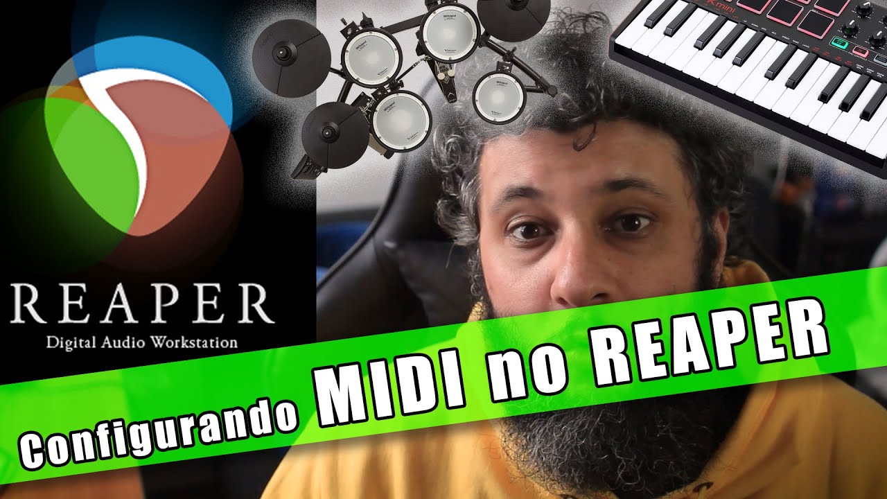 Ligando um Controlador MIDI ou Bateria Eletrônica no Reaper