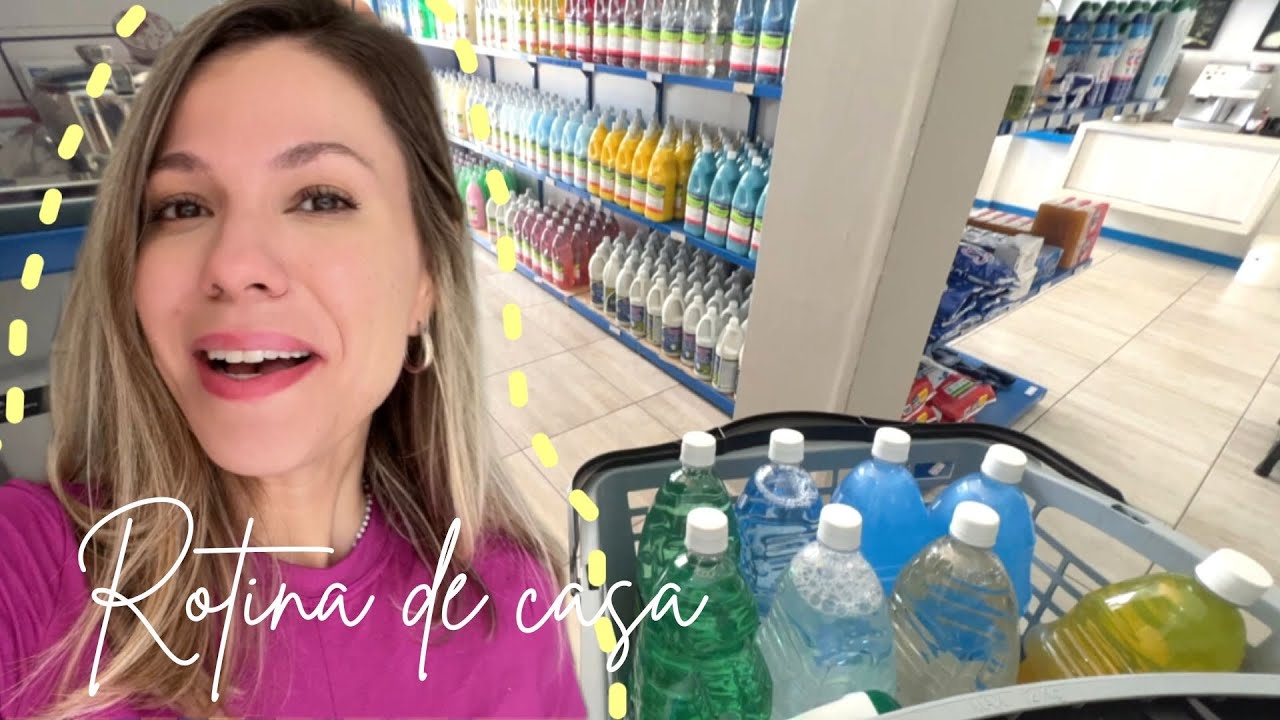 Fiz uma compra enorme de produtos de limpeza - Comecei a comprar o material escolar - Férias em casa