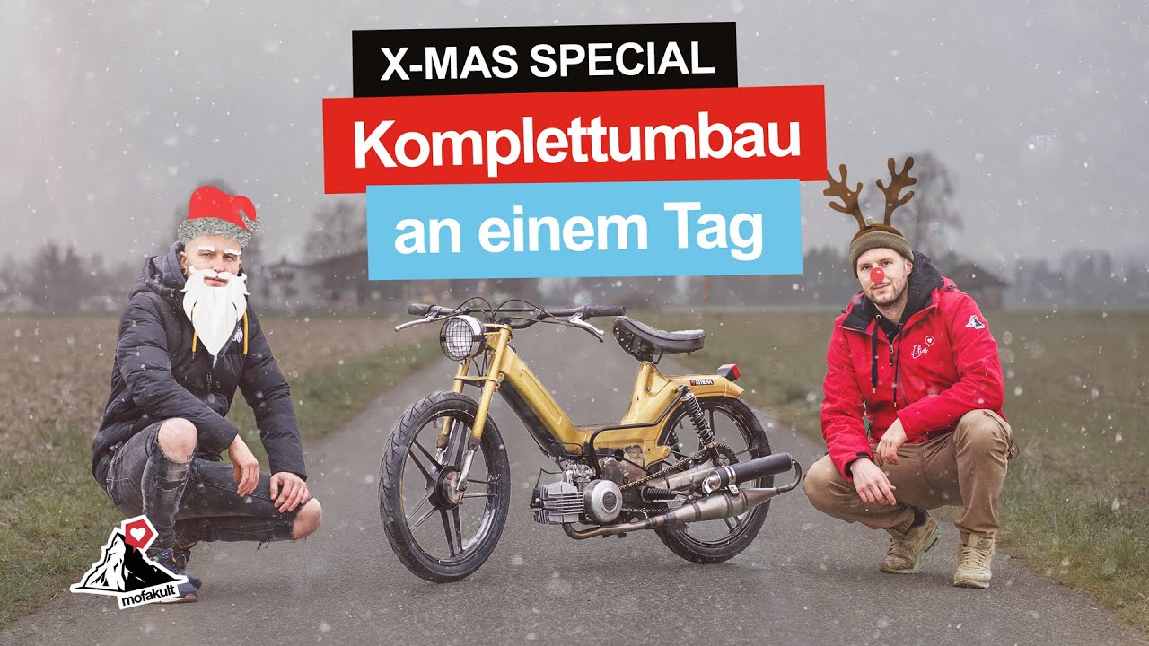 Vom Schrotthaufen zum Tuning-Mofa in nur einem Tag | Puch Maxi S