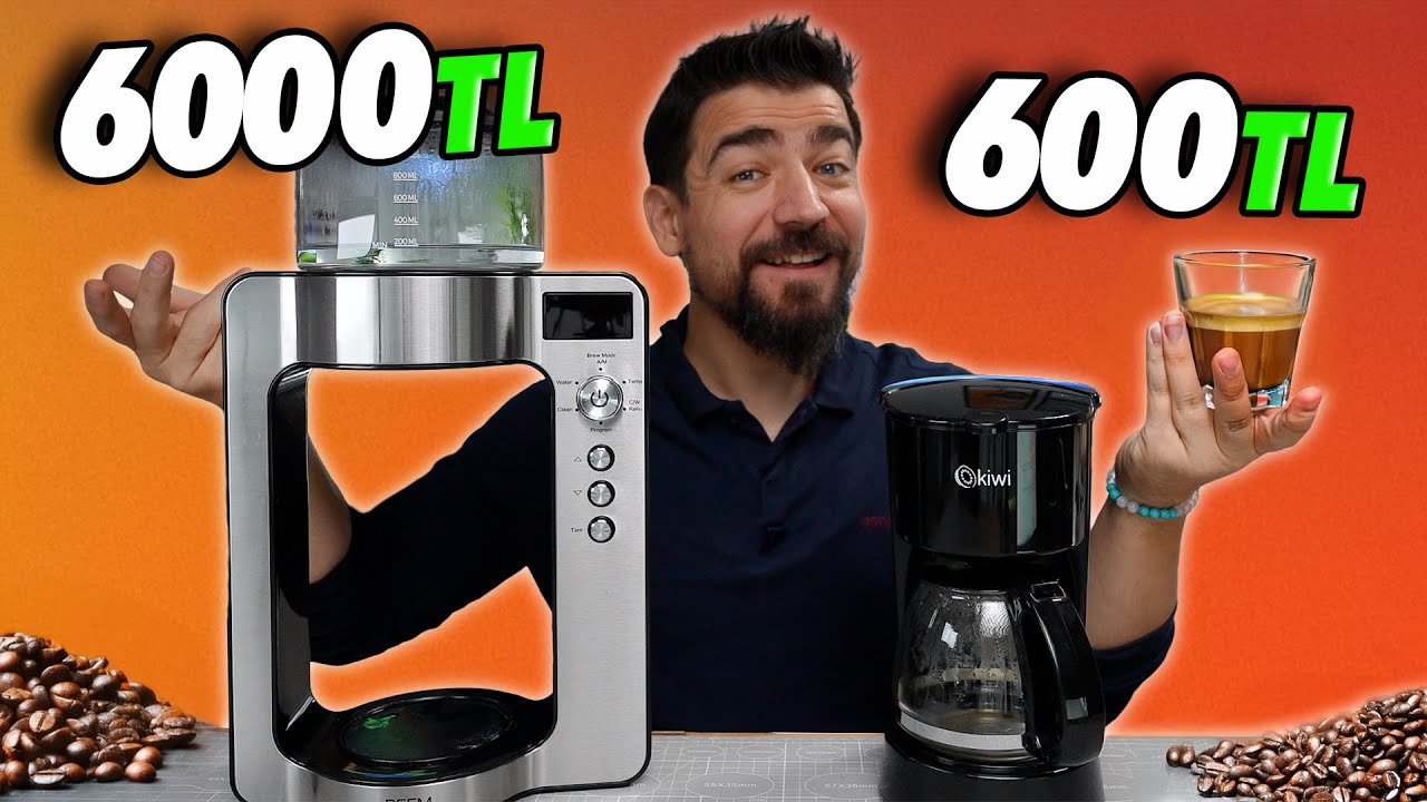 10 KATI PARA VERMEYE DEĞER Mİ? UCUZ VS PAHALI Filtre Kahve Makinası