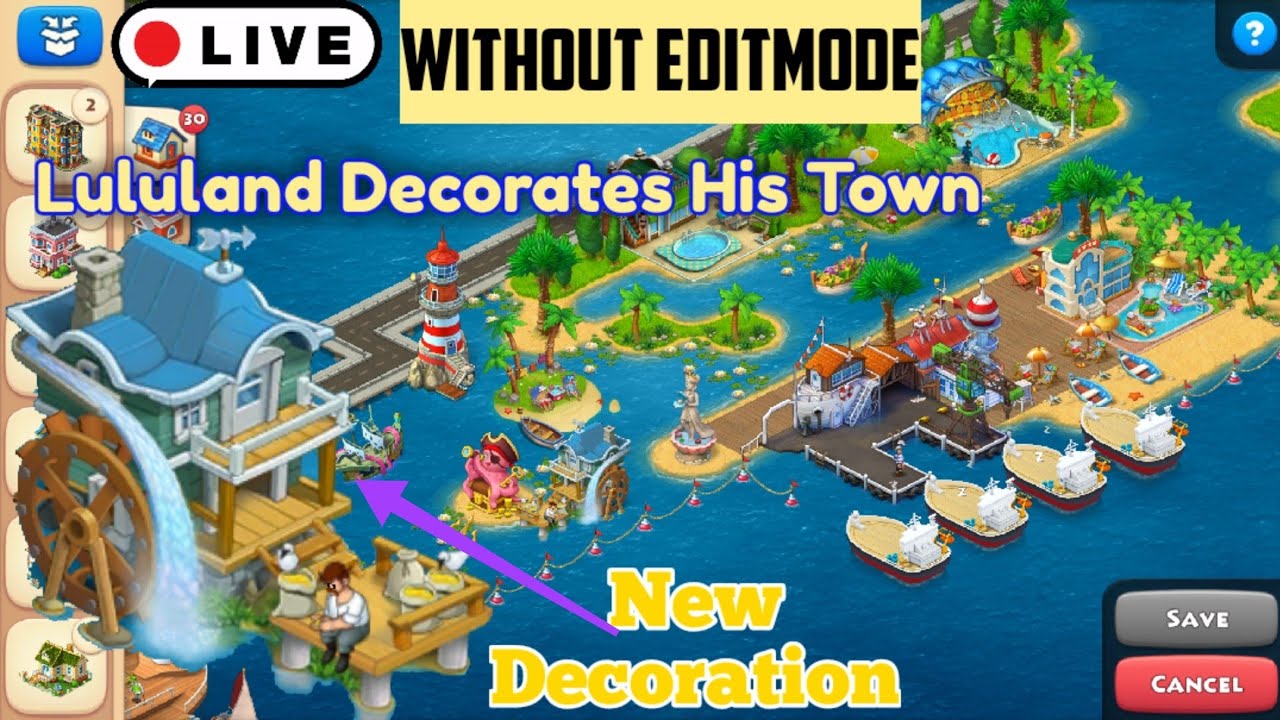 LULULAND DECORATES HIS TOWN part 1 | Township Gameplay 75 | Township Design Ideas