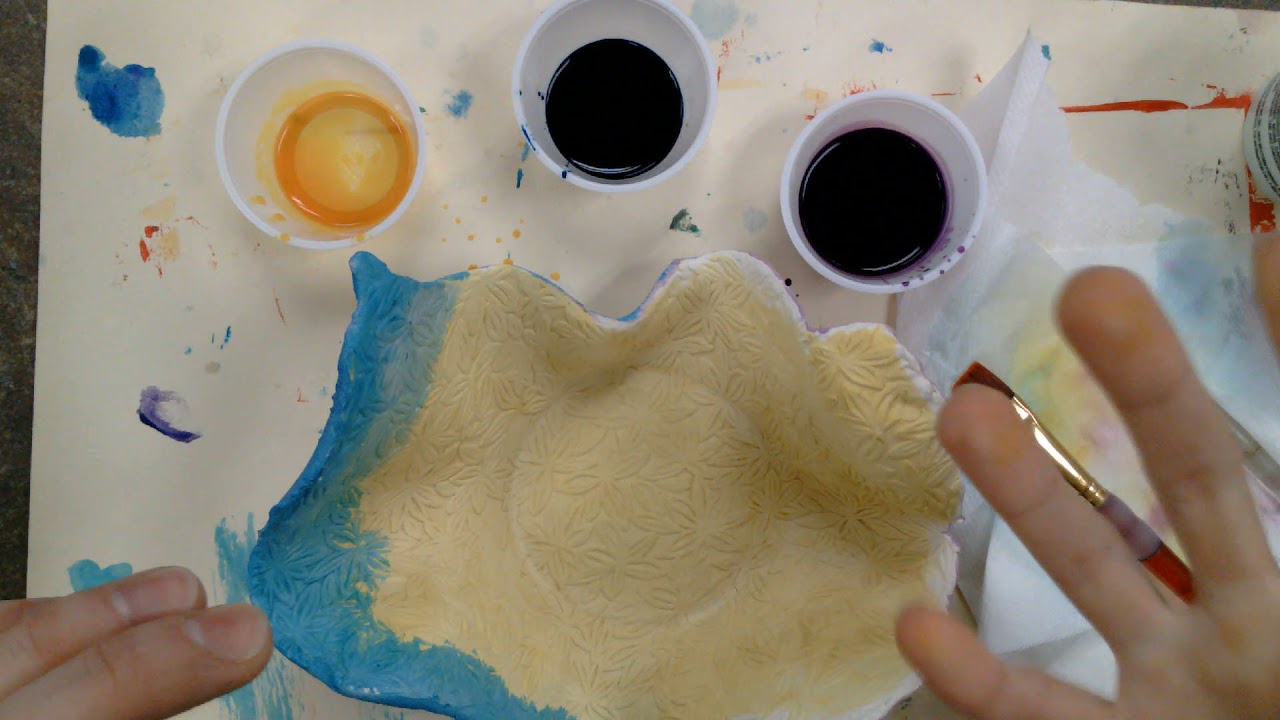 Painting Ceramics with Watercolor