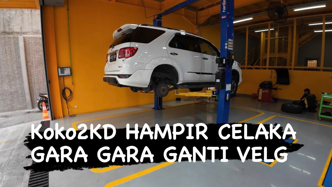Koko2KD Hampir Celaka Gara Gara Ganti Velg #fortuner #vnt #diesel
