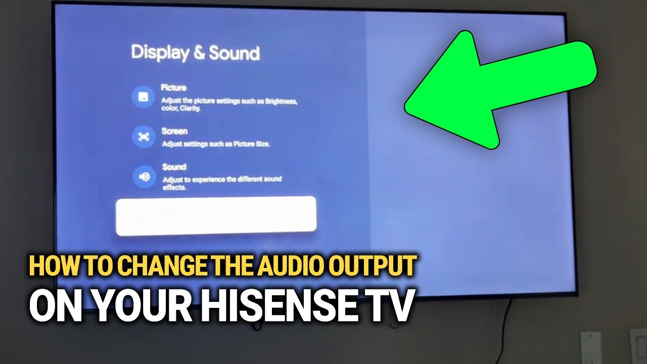 Как изменить вывод звука на телевизоре Hisense: Настройка звука!