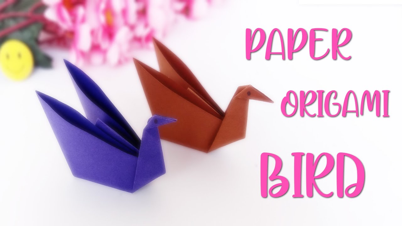 HOW TO MAKE EASY ORIGAMI  PAPER BIRD | PAPER BIRD | EASY ORIGAMI