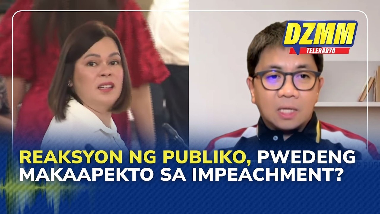 VP Sara should personally face House, public reaction may affect impeachment proceedings: analyst
