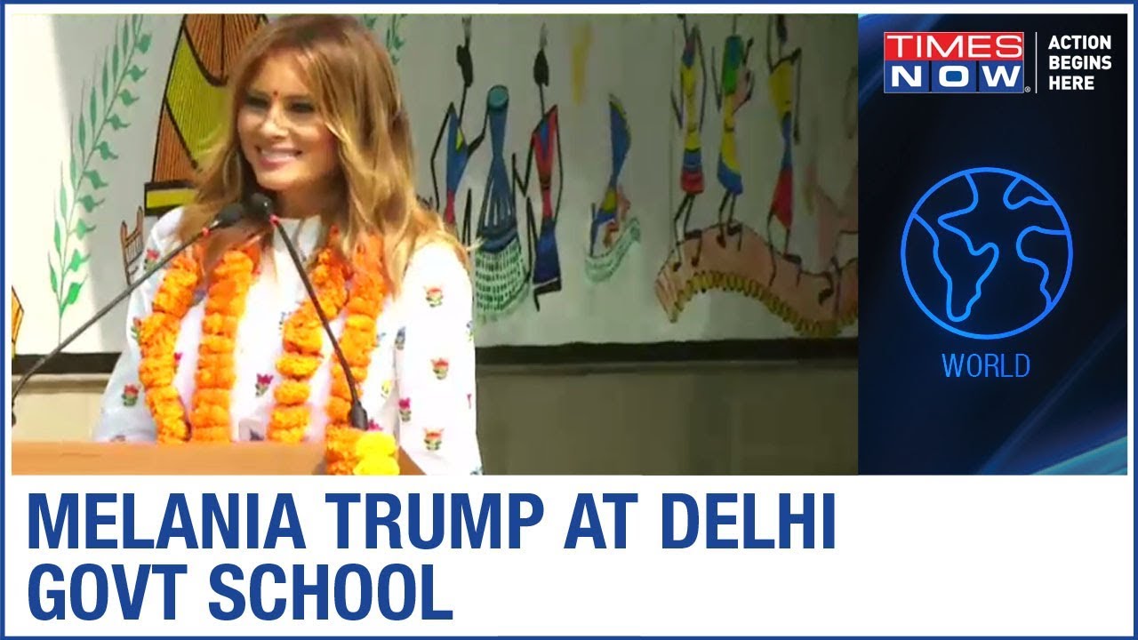 First Lady Melania Trump addresses Delhi government school; Thanks them for 'warm' welcome