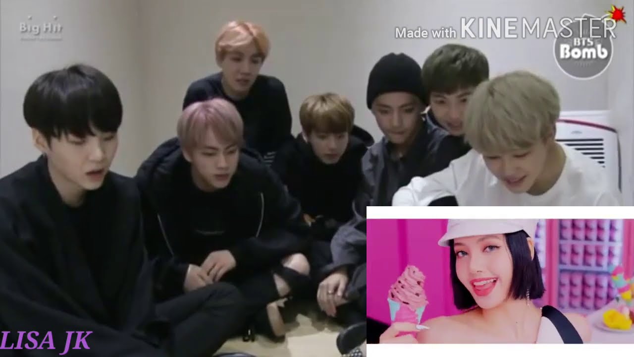 BTS REACTION TO BLACKPINK ICE CREAM (With Selena Gomez) MV