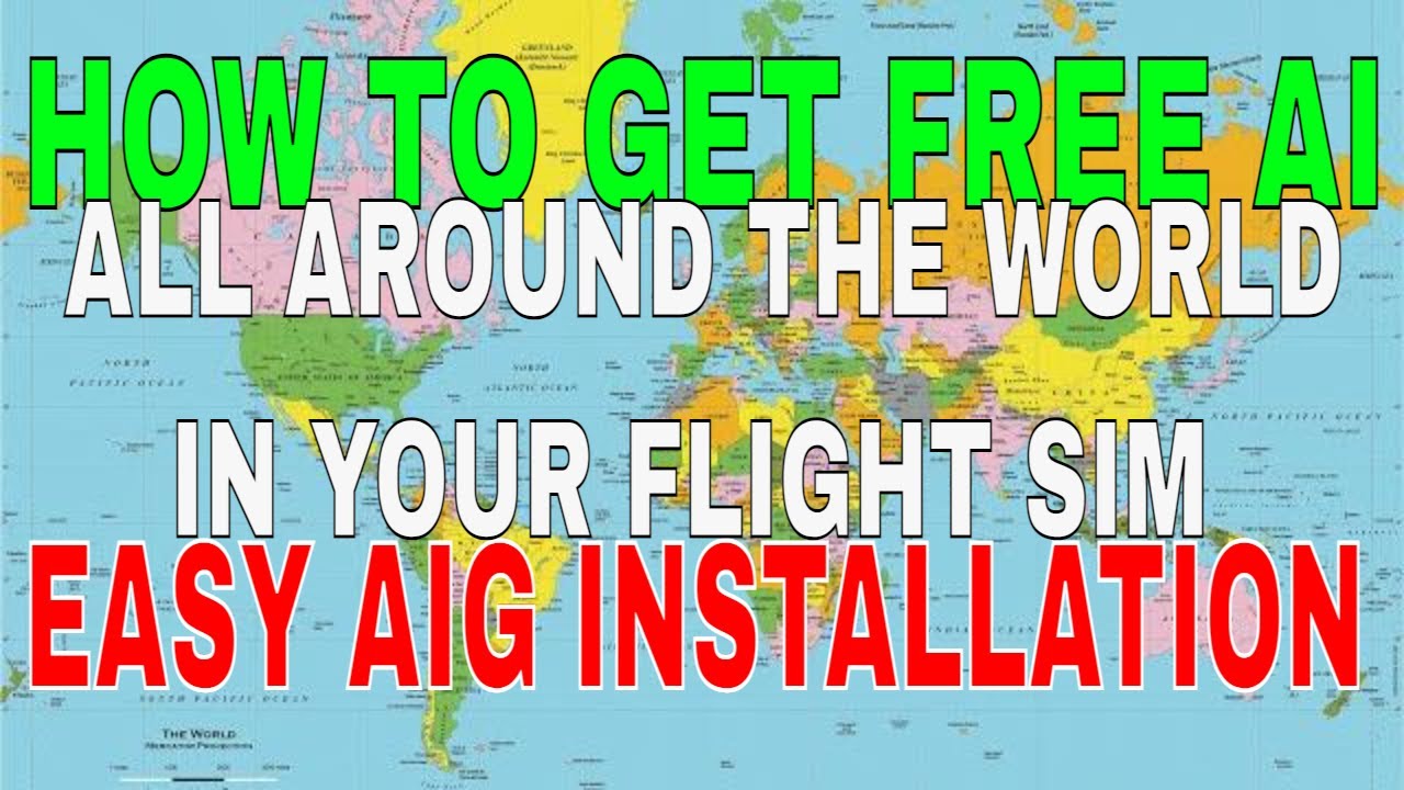 HOW TO GET FREE AI TRAFFIC IN FLIGHT SIMULATION | AIG Installation