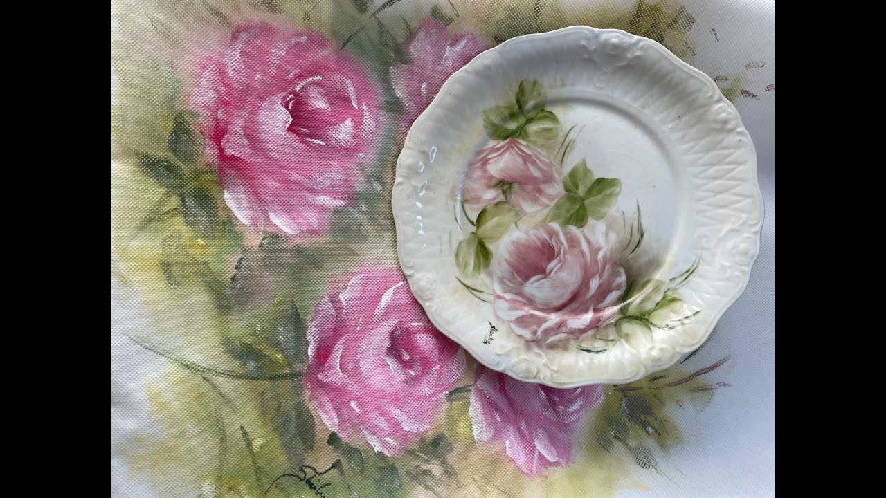 PINTURA DE ROSAS NO TNT - EMBALAGEM