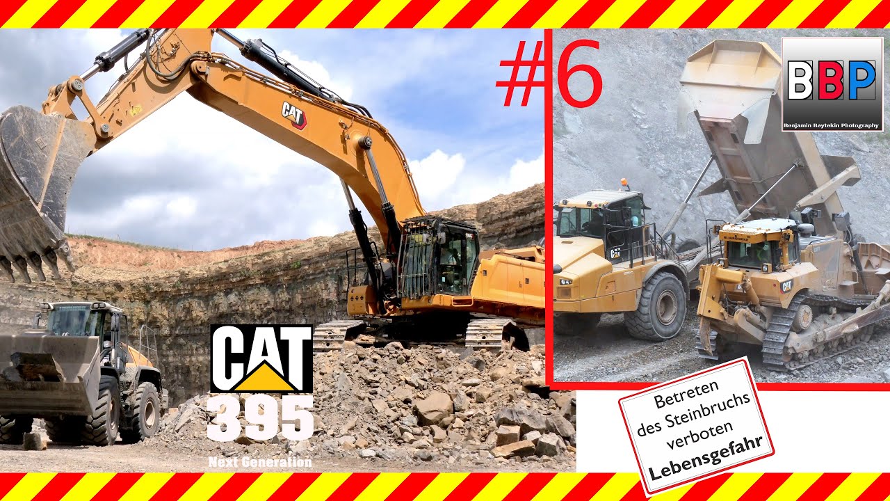 ⚠️ Caterpillar 395 ⚠️ & 745C, Volvo A30G, 27.05.2021. #6