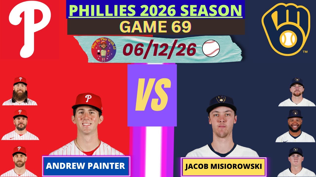 Philadelphia Phillies @ Milwaukee Brewers LIVE 3D Mode | Radio-Style Play-by-Play #phillies #brewers