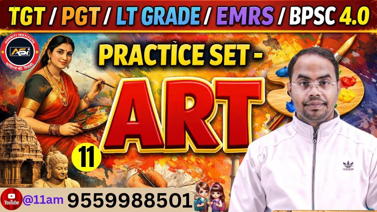 #tgt  PGT ART PRACTICE CLASS -11 BY ASHISH SIR