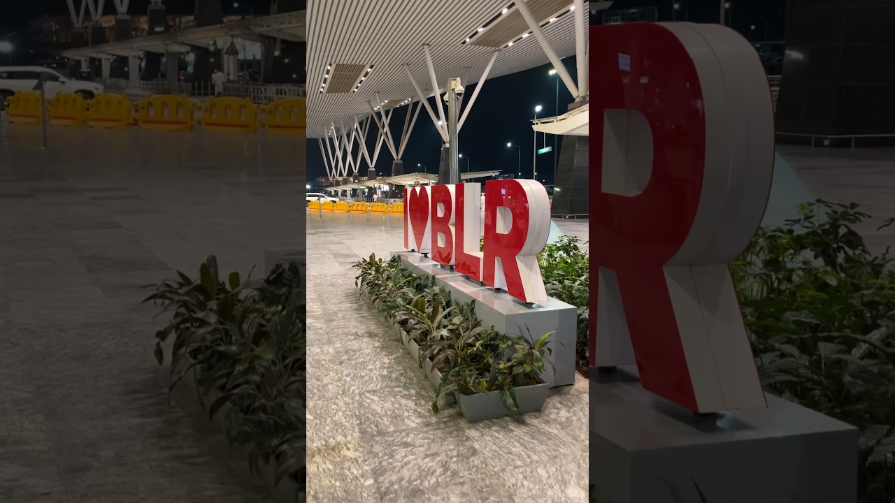Bangalore Airport😍Terminal 1  #kempegowdainternationalairport #shorts #bangalore #karnataka