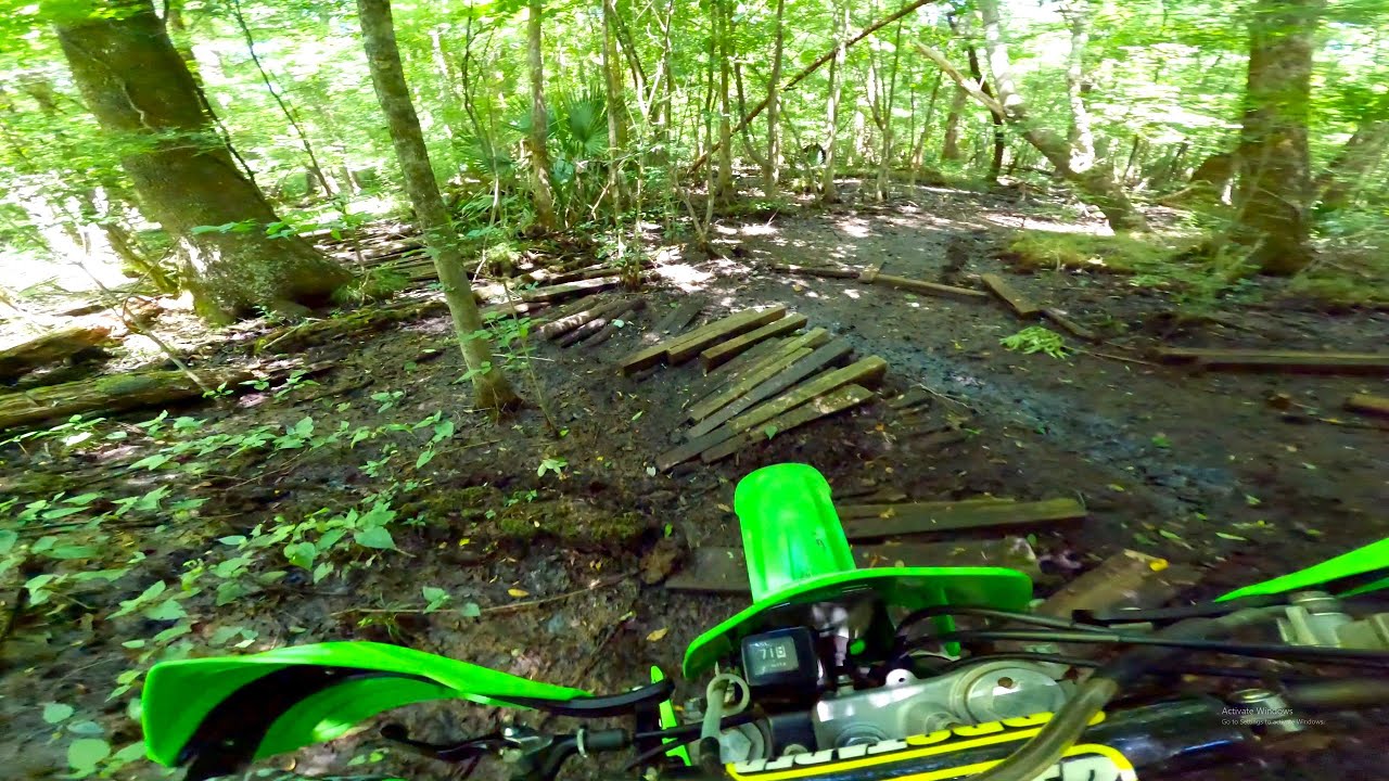 KLX300R Backyard Singletrack - Peanut Patch Rips & Sketchy Swamp Boardwalk