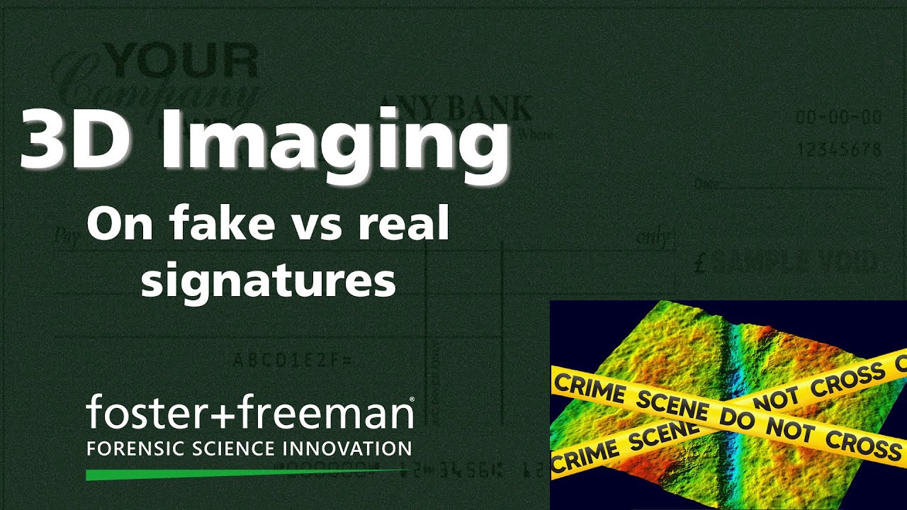 Using 3D imaging to identify fake signatures! - with Foster+Freeman VSC 8000