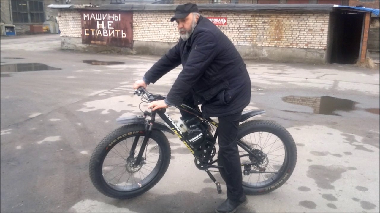 Мотофет байк Комета с приводом к педалям