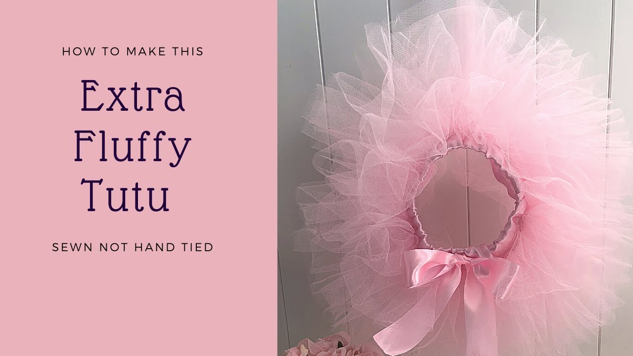 How To Make An Extra Fluffy Tutu Skirt.  Sewing Method