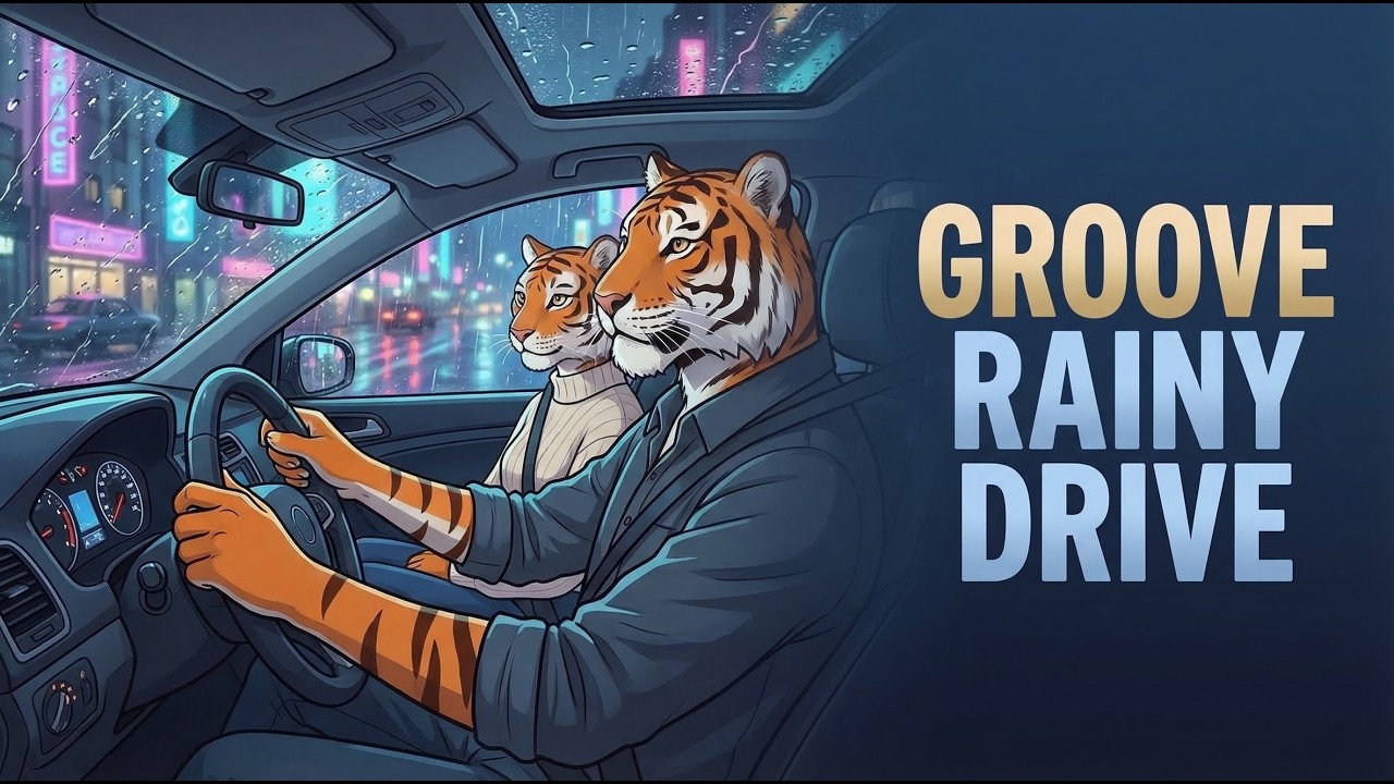 Rainy Night Drive Music — 1 Hour Chill Pop Mix | Smooth Rainy Night Driving Music | Neon City Groove